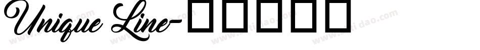Unique Line字体转换